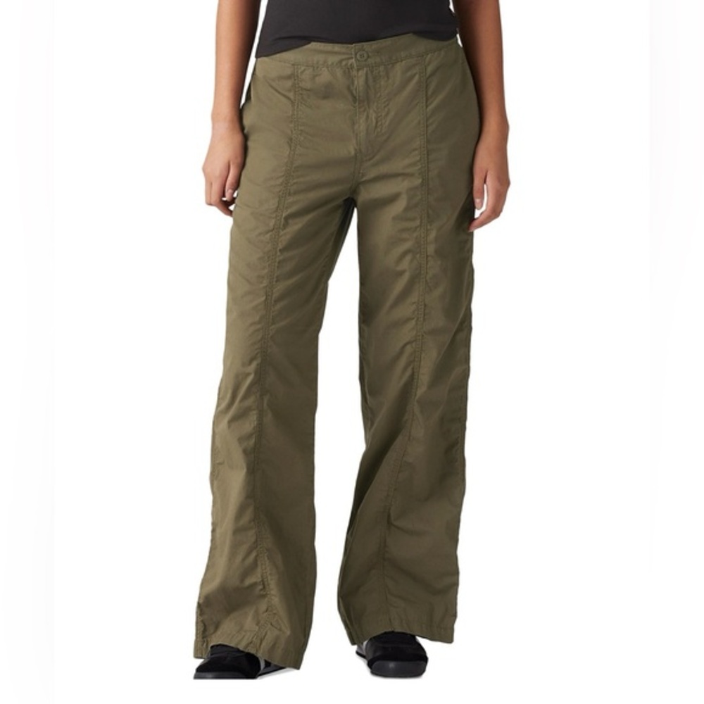 NWT Women's Cotton Mid-Rise Baggy Parachute Pants